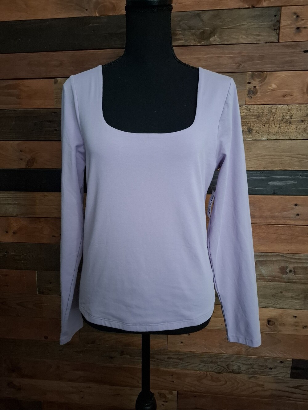 NWT Old Navy Square Neck Lilac T-shirt - Large
